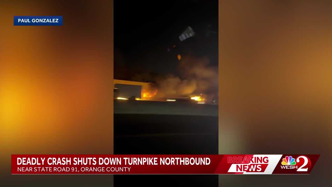 Six killed in fiery crash on Florida’s Turnpike in Orange County, troopers say — WESH 2 Orlando, Denton Community news