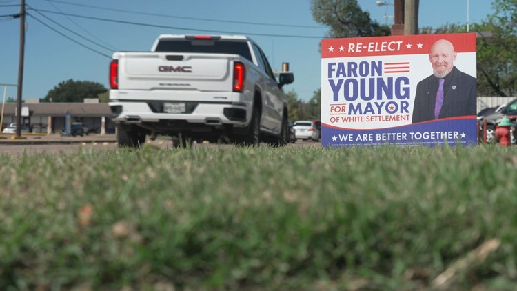 'Why would you do this?': White Settlement mayor reacts after councilman's wife cited for stealing campaign sign — WFAA (Dallas-Fort Worth), Denton Government news